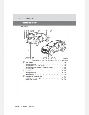 toyota rush 2019 owners manual in english 